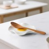 2Pcs Egg Spoon Rest Handmade Ceramic Cooking Stove Top and