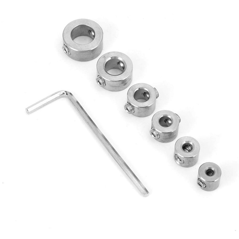 Drill Limit Ring, 6 Piece Drilling Depth Stop, 3-10mm Stainless