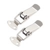 sourcing map Spring Loaded Toggle Latches, 72mm Length Iron Hasps