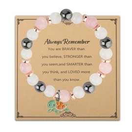 WSNANG Sea Turtle Gifts Sea Turtle Charm Bracelet Sea Turtle Jewelry Sea Turtle Lover Gifts Beach Lover Bracelet Gift Beach Jewelry (CA Sea Turtle BR)