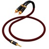 Primeda 3.5mm to 2 RCA Audiophile Audio Cable Stereo Braided