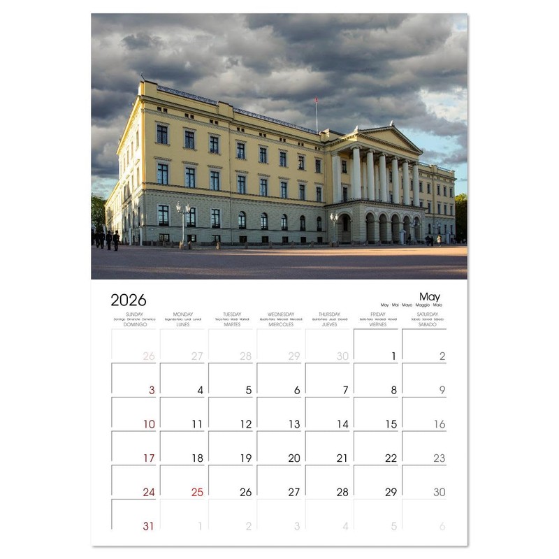 Oslo - the capital of Norway (Monthly Wall Calendar 2026