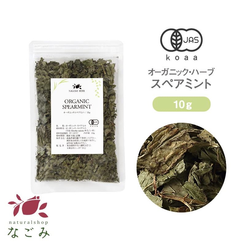 Spearmint Herbal Tea, Organic 0.4 oz (10 g) (Trial Size)