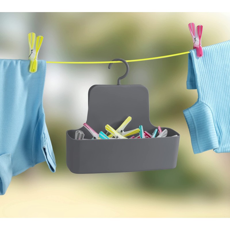 WENKO Barcelona Shower Caddy with Shelf, Moveable Hook, Hanging on