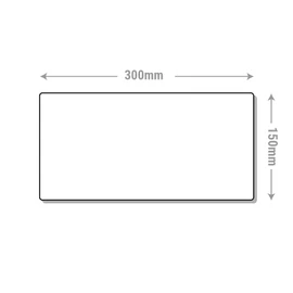 V Safety Floor Level D 300 x 150 mm - 1mm Rigid Plastic Safety Sign