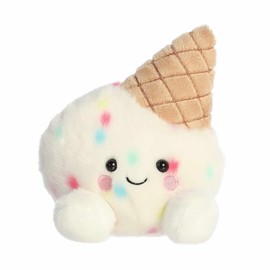 Aurora® Adorable Palm Pals™ Sprinkle Ice Cream™ Stuffed Animal - Fun Collectible Plush for Kids and Adult Collectors - Perfect for Decorating Rooms and Birthday Gifts - White 5 Inches