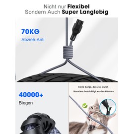 Goalfish Power Cable 3-Pin Small Device Cable 2 m (Protective Contact Plug Type F CEE 7/7 90° Angled to C5 Female, VDE) Nylon Braided Power Cable for TV Monitor PC Screen Laptop Notebook Power Supply