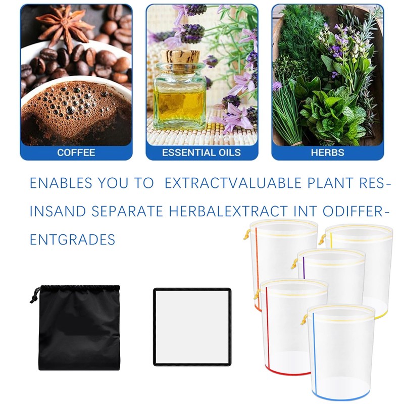 STFALI Bubble Bags, Bubble Hash Bag Set, 5 Gallons, 5