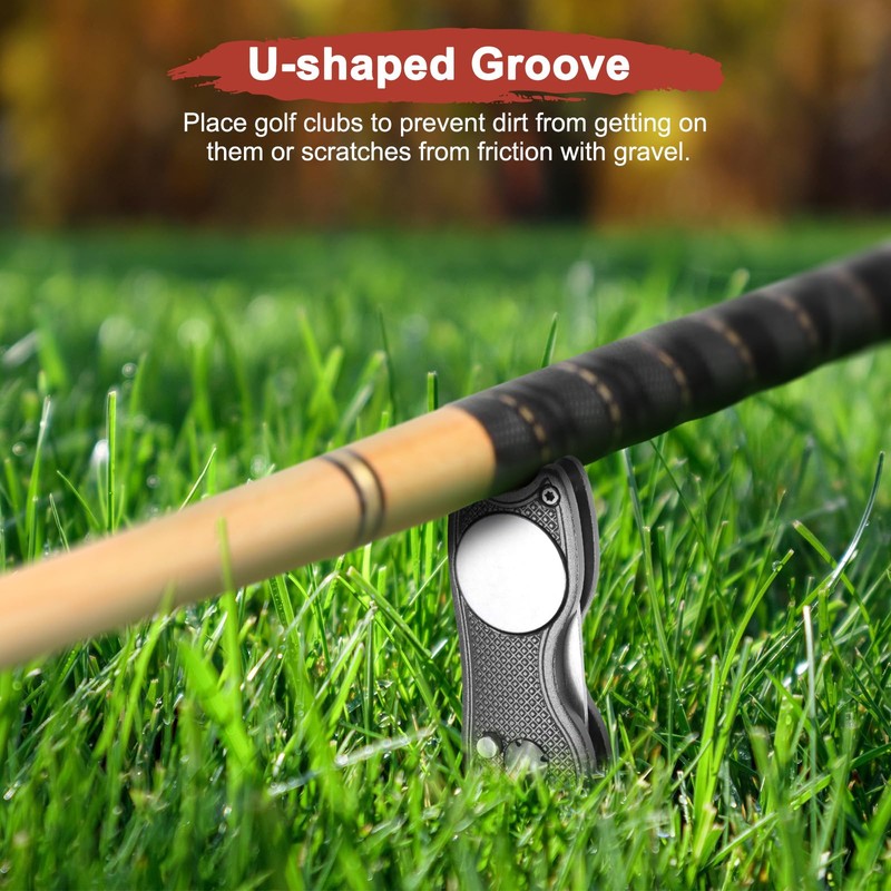 TIXIPEM Golf Divot Repair Tool [4PCS] - Switch Foldable Divot