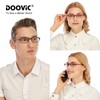 DOOViC 4 Pack Computer Reading Glasses Blue Light Blocking Anti
