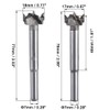 Boxonly 2Pcs Woodworking Hole Opener Drill Bit 17mm+18mm Forstner Drill