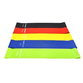 PRECORN Training Band Gymnastics Band Fitness Band Fitness Bands Set of 5 Training Bands Terra Band Thera Band Resistance Bands for Strength Training etc.