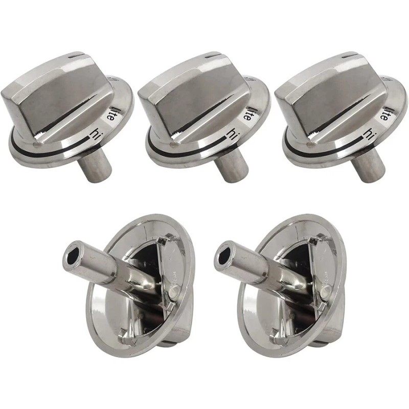 For Frigidaire New 5pcs Stove Knobs 5304525746 5304504839 For Frigidaire