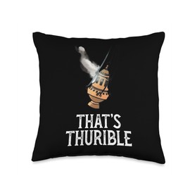 Thurible Traditional Latin Mass Catholic Throw Pillow