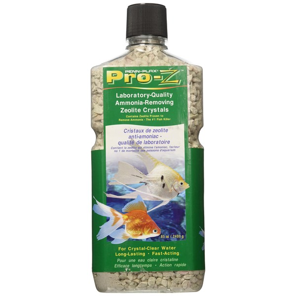Penn Plax Pro-Z Ammonia-Removing Zeolite Crystals for Aquarium, Large