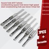 findmall 7Pcs Square Hole Drill Bit Set HSS Square Hole