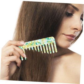 IWOWHERO Hair Detangler Comb for Women and Men Wide Tooth Pocket Comb for Curly and Straight Hair Easy Detangling Lightweight and Durable for Home and Travel Use