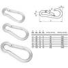 Spring Snap Hook 316 Marine Stainless Steel Climbing Locking Carabiner