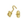 Japan Commerce Swivel Cabin Door Hook, Pull Lock, Brass, 3