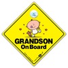 Autoscheiben-Schild mit Aufschrift Grandson On Board
