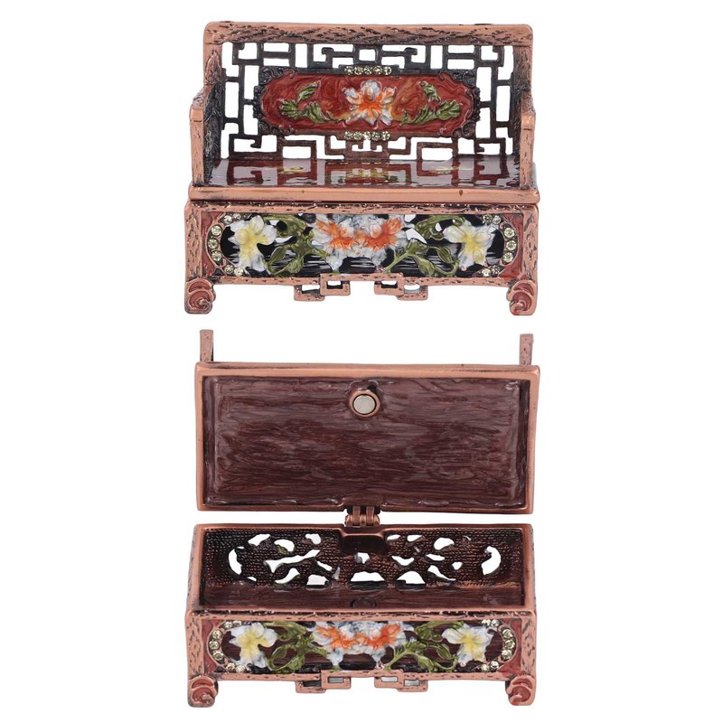 Vintage Jewelry Box Antique Sofa Shape Desktop Jewelry Box Trinket