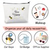 Honey Bee Makeup Bag with Zipper Bee Lover Gifts for