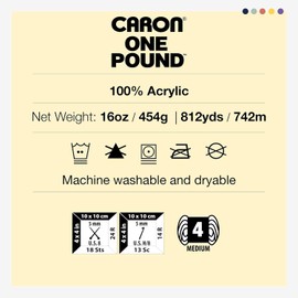 Caron One Pound Yarn, 16 Ounce, Espresso