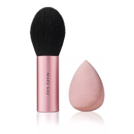 Mary Kay Set De Brocha Y Esponja Para Maquillaje Mk