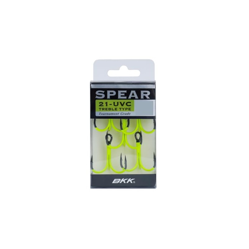 BKK SPEAR-21 UVC Treble Hooks Size Pack of 1/5