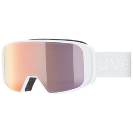 uvex Unisex Ski Goggles, White/Rose-Lgl, One Size