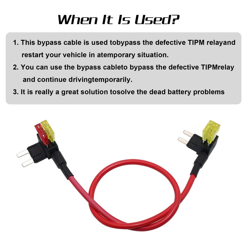FZJDSD TIPM Repair Fuel Pump Relay Bypass Cable Compatible with