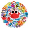HNTR Vibrant Sea Creatures Stickers | 50 Colorful Ocean Animal