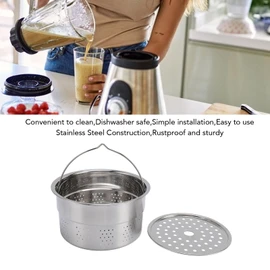 Steaming Basket for TM6 TM5, 6.7x3.5in, Steaming Pot Stainless Steel Food Processor Accessory Rustproof Easy with Spacious Design for Cooking