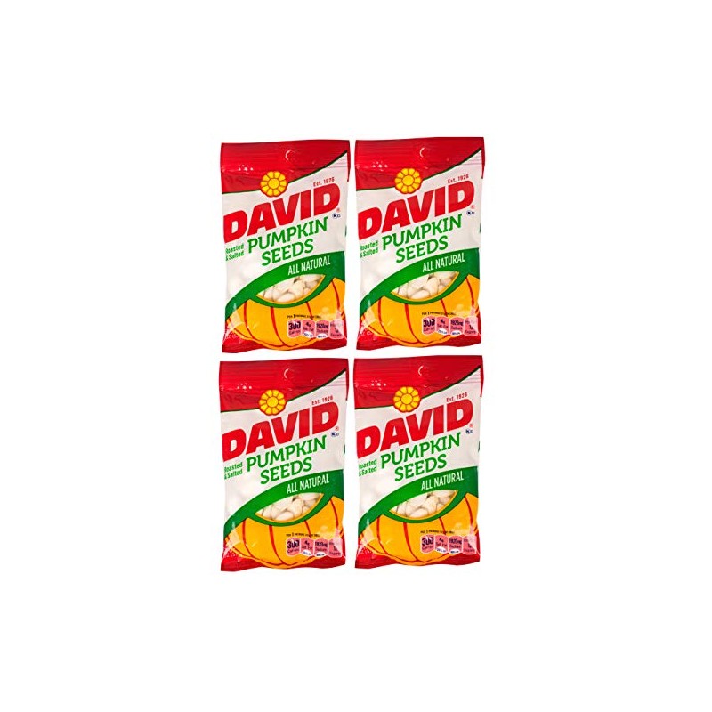DAVID | Roasted and Salted Pumpkin Seeds | All Natural