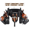 WELKINLAND 39Pockets Tool Belts for Men with Suspenders, 4" Padded