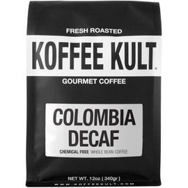 Koffee Kult - Colombian Decaf Coffee- SWP (Whole Bean, 12oz)
