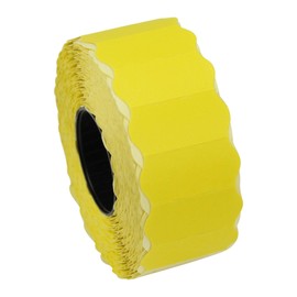 CT4 26mm x 12mm Price Gun Labels - Yellow Peelable - 10 Rolls / 15,000 Labels