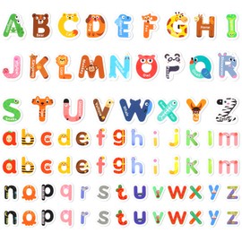 Magnetic Letters, 78 Pieces Fridge Magnets for Kids, Colorful Uppercase & Lowercase Alphabet Fridge Magnets, Spelling Learning Toys for Toddlers & Preschoolers