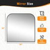 Bathroom Vanity Mirror,30" x 30" Black Metal Framed Wall Mirror