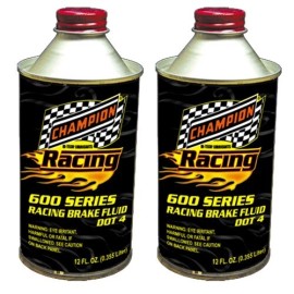 Champion Brands 2 Champion Brands 12 fl oz DOT 4 Racing Brake Fluid 600 Series (24 fl oz Total)