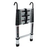Gurdtopo 10.5 FT Collapsible Telescopic Extension Ladders Aluminum With Hooks