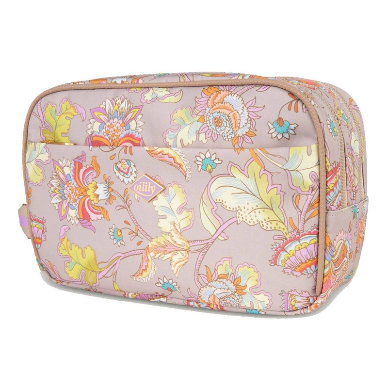 Oilily Frappe Pocket Cosmetic Bag Beige