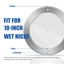 TheDeco Pool Lights for Inground Pool, 19 Color Changing Led Underwater Swimming Pool Light with Controller, 120V 55W 5500LM IP68 Waterproof Spa Light for 10 Inch Wet Niche, 50 Foot Cord