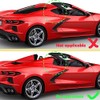 CHEAYAR Rear Side Window Louver Cover Trim Compatible with Corvette