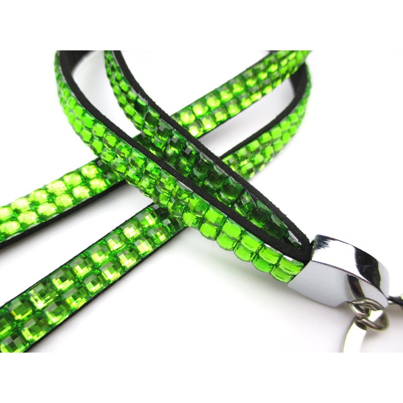 ALL in ONE Rhinestone Lanyard Bling Crystal Necklace + Badge