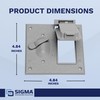 Sigma Engineered Solutions 14344 2-Gang Toggle Switch/GFCI Combination Weatherproof Cover,