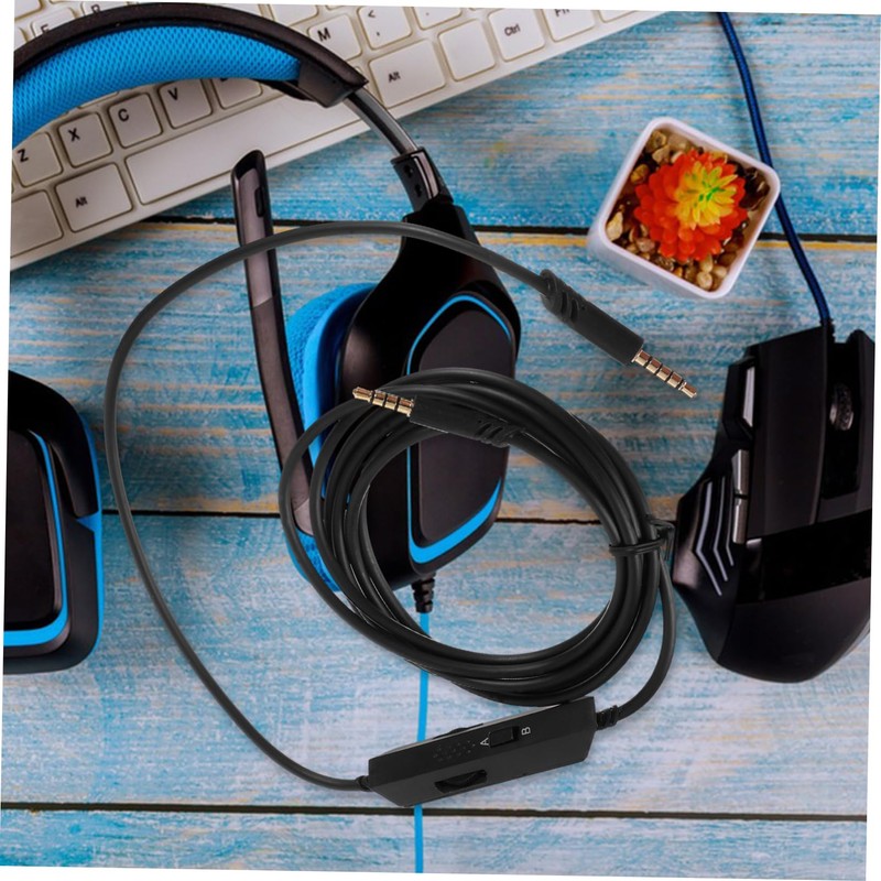 LABRIMP Inline Mute Control Cable for Gaming Headset Durable Audio
