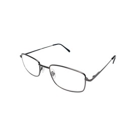Calabria R754 Metal Reading Glasses +2.00 Gunmetal Men Designer Retro Thin Single Power Readers Trendy Eyeglasses Vintage