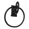 Rumyn Modern Towel Ring Holder, Wall Mount Bathroom Hardware, Matte