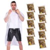 COOY COOY Rain Ponchos,with Drawstring Hood 10 Pack Emergency Disposable